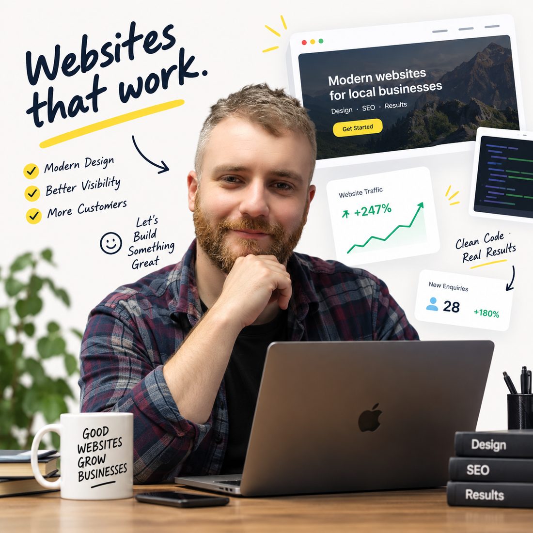 Alan, who builds Happy Out websites