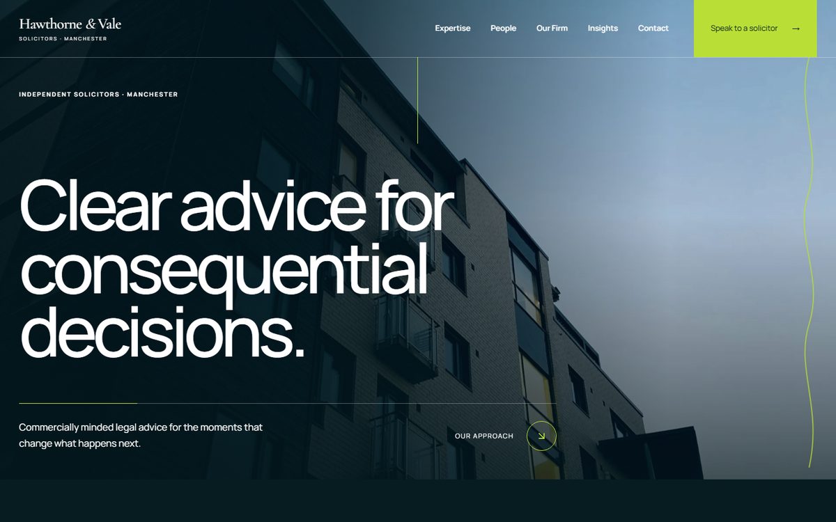 Website Happy Out built for Hawthorne & Vale